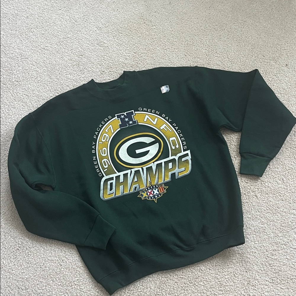 Green Bay Packers NFL Champs Crewneck Sweatshirt ‘96 ‘97
